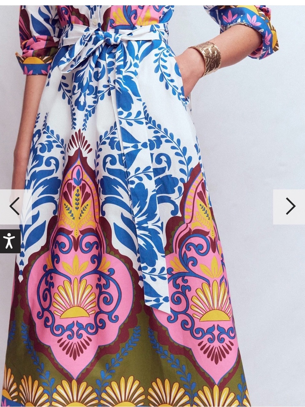 Boden Ava Cotton Midi Dress - Picture 2 of 5